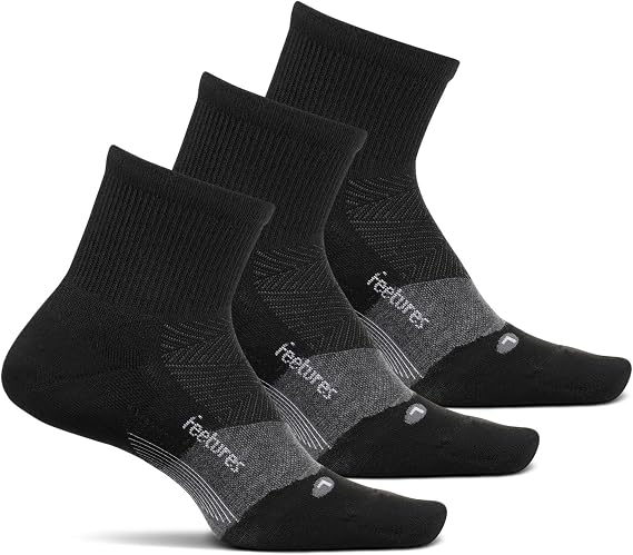 Feetures Merino 10 Max Cushion Merino Wool Quarter Sock