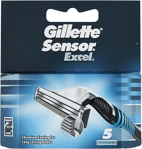 Gillette Sensor Refill Excel, 5 Pieces