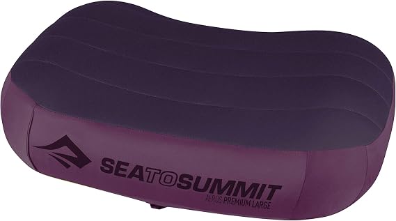 Sea to Summit Aeros Premium Inflatable Travel Pillow, Large, Magenta