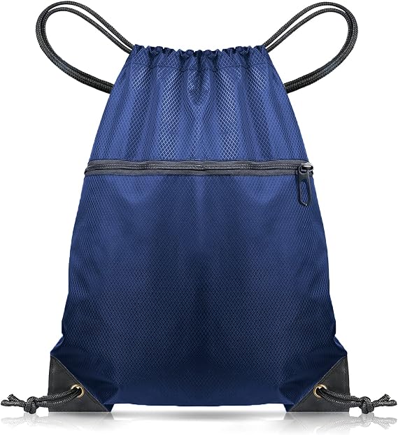 CHEPULA Drawstring Gym Bag, Large Sports Backpack String Swim Drawstring PE Bags for Women Men, Travel Beach School Bag with Waterproof