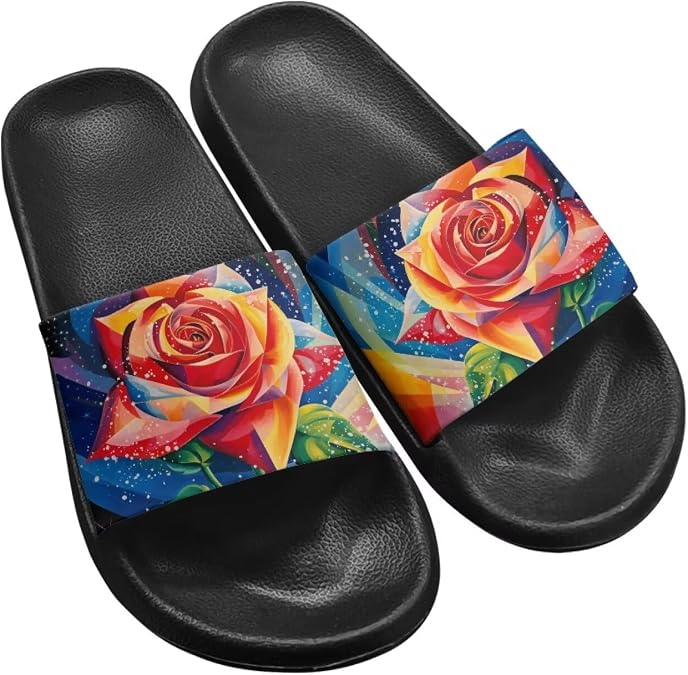 Slides for Women - Soft, Comfy, Relax Slippers, Non-slip Slides Womens, Easy to Clean, Shower, Swimming, Beach, Indoor and Outdoor Slides for Women