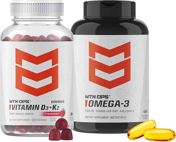 MTN OPS Vitamin D3 + K2 and Omega-3 Bundle