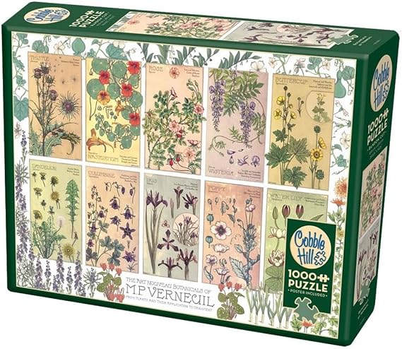 Cobble Hill 1000 Piece Puzzle - Botanicals by Verneuil - Sample Poster Included