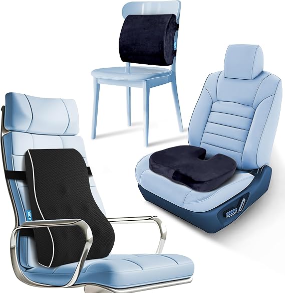 QUTOOL Seat Cushion and Lumbar Support Pillow