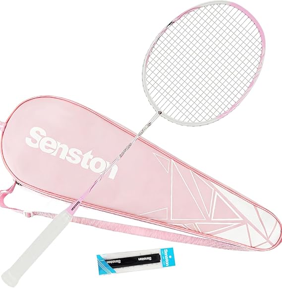 Senston Carbon Fiber Badminton Racket, 76g 7U Isometric