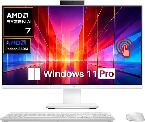 ASUS VM670 27" Touchscreen All-in-One PC 32GB DDR5 1TB SSD Ryzen AI 7 350