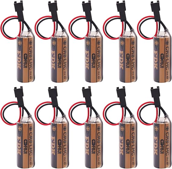 SHENYANG 10-Pack for Fuji FDK CR8.LHC 17450 3V Battery Memory Backup Power Source Meter Battery