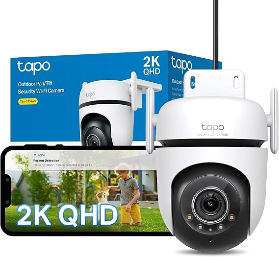 Tapo C520WS 2K 4MP Pan/Tilt Outdoor Security Camera CCTV Camera