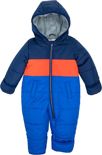 Carter's Baby Boys' Pram Style Water Resistant One Piece Winter Snowsuit