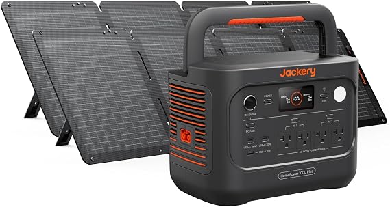 Jackery Solar Generator 1000 Plus v2 with 2x100Wair Solar Panel