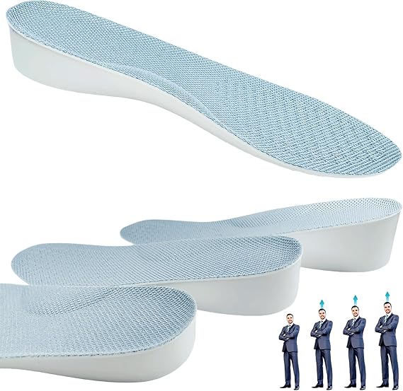 Brandone Height Insoles,Height Boosters,Height Increase Insoles,Shoe Lifts for Women,Heel Lifts for Men,Height Boosting Insoles for Men,Height Increase Insoles for Kids (9.5''Lx0.8''UP) (1 Pair)