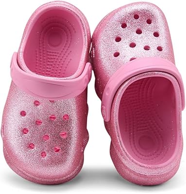 Toddler Clogs for Girls Lightweight Kid Garden Clogs Breathable Slip-on Slides Sandals Slippers Childrens Beach Water Shoes