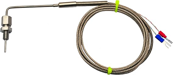 Auber Instruments EGT Probe with Sealed Tip, M8 Fitting, 6 ft Cable