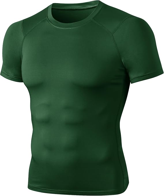 SPVISE Men's Compression Shirt Short Sleeve Cool Dry Workout T-Shirts