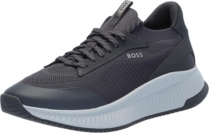 Hugo Boss Mens Modern Knit Structure Running Sneakers