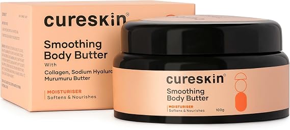 Cureskin Smoothing Body Butter Stretch Marks Cream for Women and Men | Stretch Marks Removal Cream for Women, 100 g (Pack of 1)