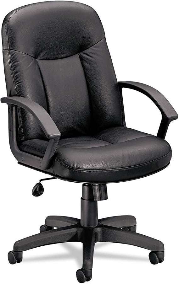 BSXVL601ST11 - Basyx VL601 Series Leather Mid-Back Swivel/Tilt Chair