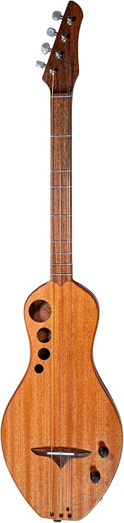 Boondocker Dulcimer Guitar 4-String Diatonic Instrument Acoustic/Electric with Piezo Pickup - Mahogany