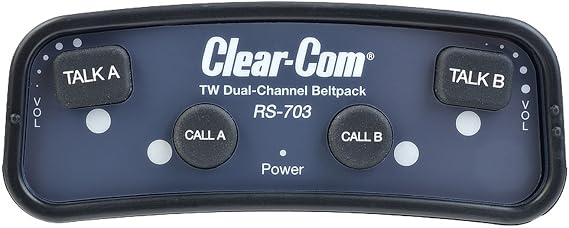 Clear-Com RS-703 | 2 Channel Intercom Wired Beltpack