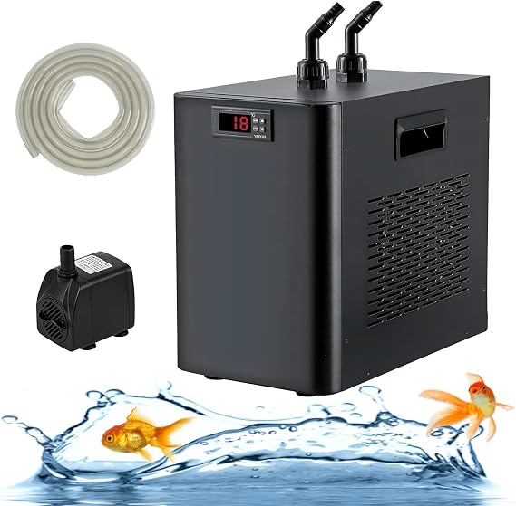 Aquarium Chiller Water Cooler 1/10 HP 1/3 HP 1/2 HP for 160L/300L/500L Fish Tanks & Ice Baths – Quiet Operation, Efficient Cooling, Ideal for Aquatic Environments