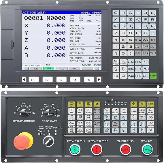 cnc lathe control system CNC Controller 5 Axis CNC Milling Machine Tools Transformation With P+L+C Function Similar To G+S+K CNC Controle Panel(A panel)