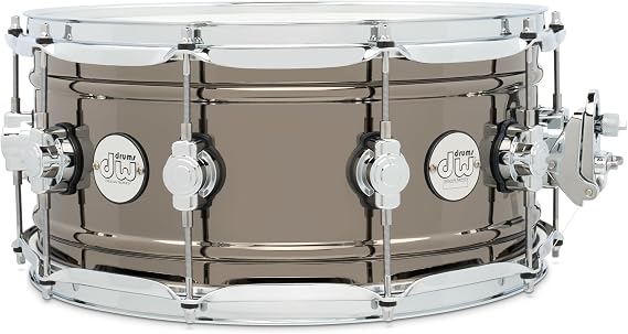DW Design Series Brass Snare Drum- 6.5x14, Black Nickel Over Brass