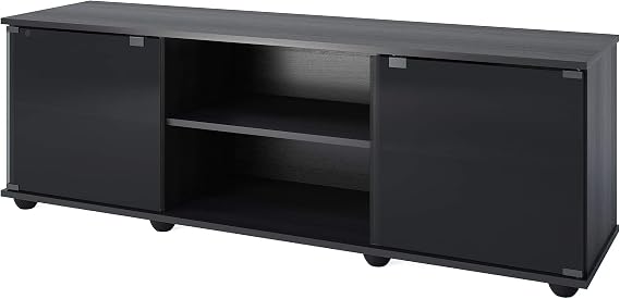 Sonax E-0062-BF Fiji 60-Inch TV Component Bench, Ravenwood Black