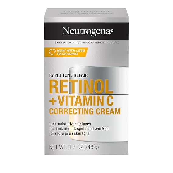 Neutrogena Rapid Tone Repair Retinol + Vitamin C Correcting Cream, 1.7 oz