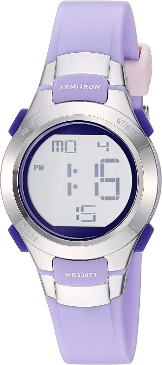 Armitron Sport Women's Digital Chronograph Resin Strap Watch 45/7012