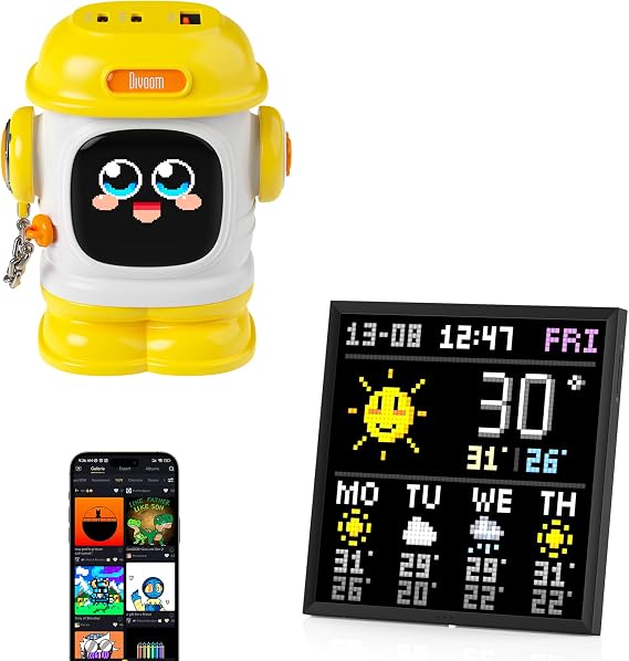 Pixel Art Charger & Digital Frame Fun, Creative, and Powerful Gift Set