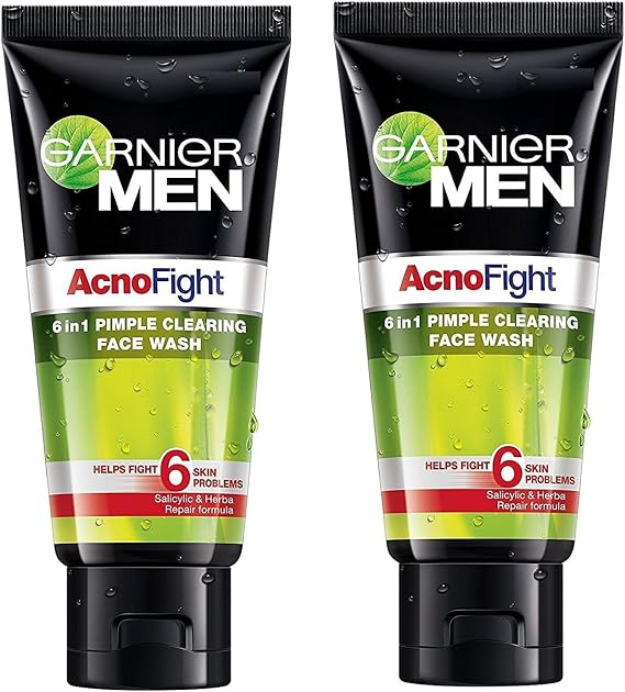 Garnier Men's Acno Fight Face Wash - 100ml (Pack Of 2)