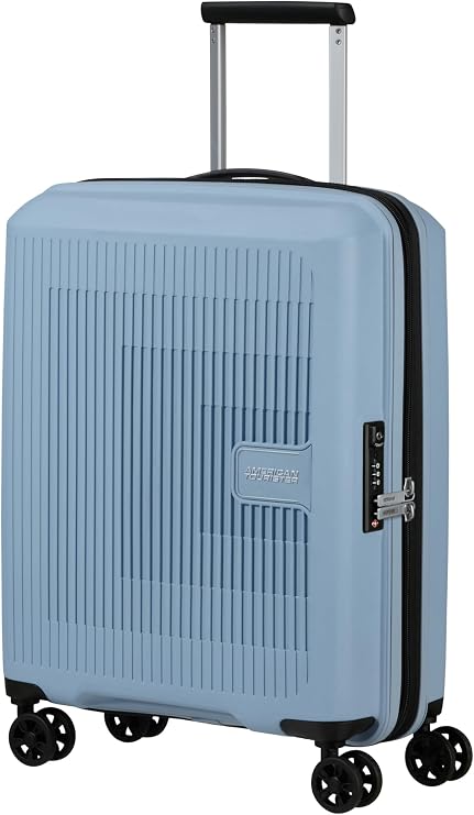 American Tourister Aerostep - Spinner S Expandable Hand Luggage 55 cm 36/40 L Soho Grey