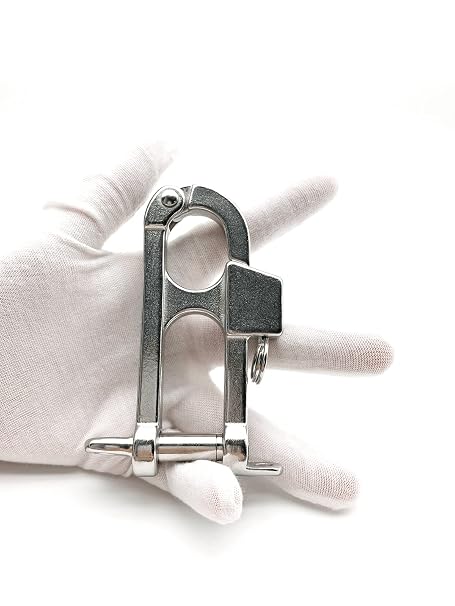 Quick Release Snap Shackle – 316 Stainless Steel Shackle for Emergency Break Away, Fixed Bail Snap Shackle for Sailing, Camping, Gym, Pet, Surfing, Diving, Fishing, etc.