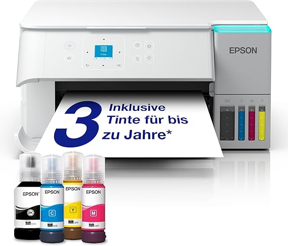 Epson EcoTank ET-2959 Ink Tank Printer For Busy Households WiFi A4 Printing Copying Scanning 3.7 cm LCD Display Duplex Printing Includes Ink for up to 3 Years