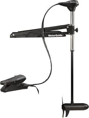 MotorGuide 940200090 X3 Freshwater Bow Mount Trolling Motor Cable Steer, Foot-Control 45-Inch Shaft, 55-Pound Peak Thrust