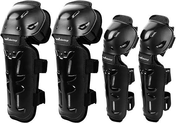 Webetop Knee & Elbow Pads 4pc Set, Motocross Gear for Dirt Bike
