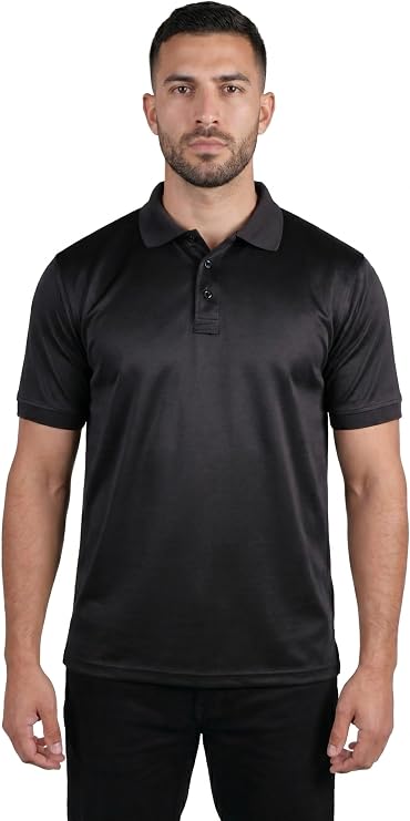 First Class Men's Tactical Performance Polo Shirt, Moisture Wicking, Quick Dry, Lightweight, Short Sleeve Polo Shirt