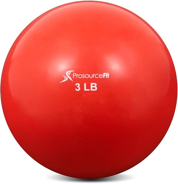Prosource Fit Toning Ball 0.9kg/1.4kg/1.8kg/2.3kg Pilates Yoga Strength Training Rehabilitation Exercise Ball