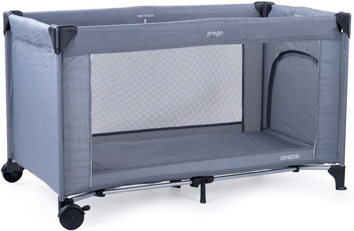 Prego Venedik Oyun Parkı Beşik Park Yatak 60x120 Cm Park Yatak & Oyun Parkı Tek Ebat Gri