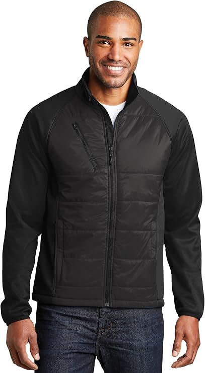 Port Authority Hybrid Soft Shell Jacket. J787 Deep Black S