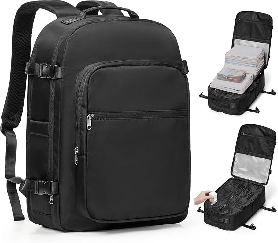 coofay Vacuum Backpack Travel with Pump, Airline Approved Carry On Backpack