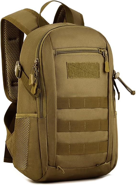 HUNTVP Small Backpack 10L 20L 30L, Tactical Military Molle Backpack Mini Rucksack, School Bag, Daypack Rucksacks for Men Women Boys Girls College, Travelling, Cycling, Hiking, Gym, Running, Outdoors
