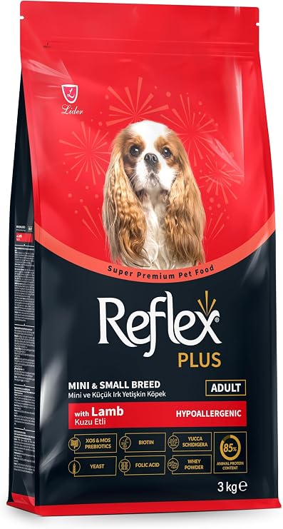 REFLEX PLUS Mini and Small Breed Adult Dog Food with Lamb Meat 3 KG