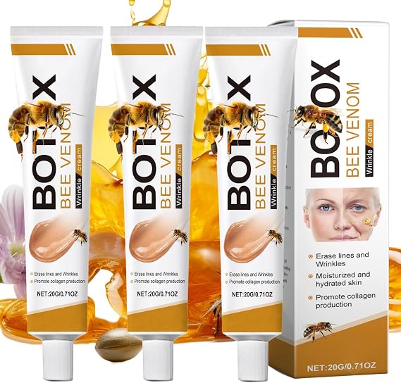 Bo-tox Bee Venom Wrinkle Removal Cream Set, Bo-tox Skincare Set With Bo-tox Bee Venom Firming Serum & Bee Venom Bo-tox Cream, Anti Aging Face Cream (60g(Pack of1))