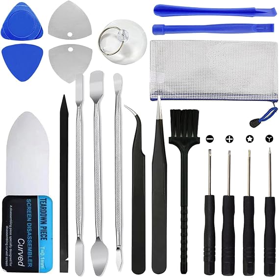 19 in 1 Electronics Repair Tool Kit, Spudger Pry Opening Tool Screwdriver Set for iPhone, Laptop, iPad, Cell Phone, MacBook, Tablet, Computer, Electronics Repair
