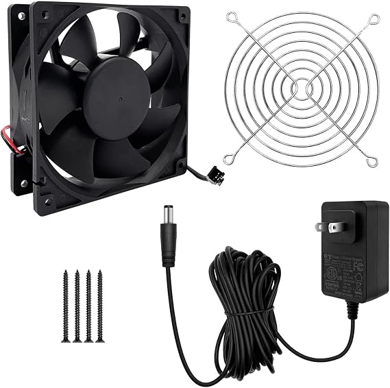 YAOAWE Replacement Fan and Power Adapter for Masterbuilt Gravity Series 560/800/1050 XL Grills & Smokers