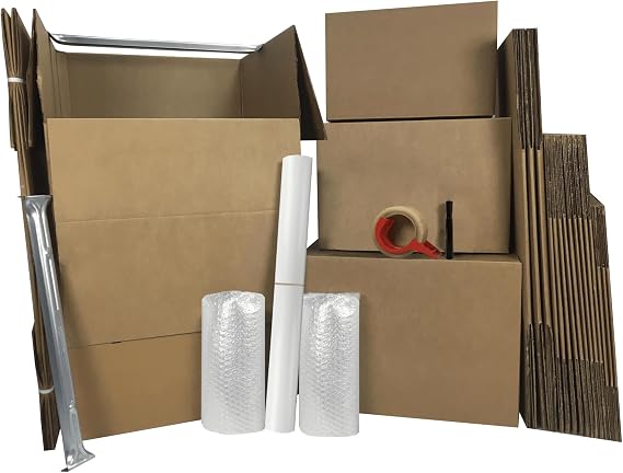 Wardrobe Moving Boxes Kit, Small, Medium, Large & Shorty
