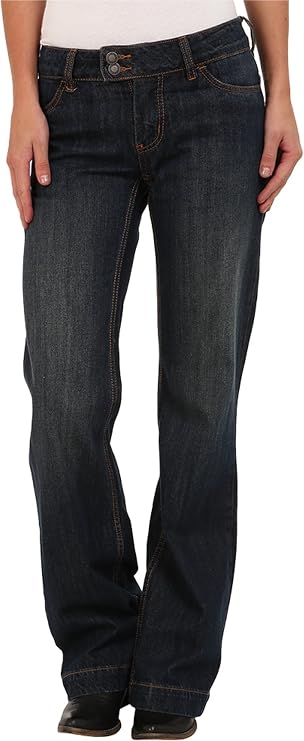 Stetson Apparel Womens Relaxed Fit Dark Wash 214 City Trouser Jeans Blue