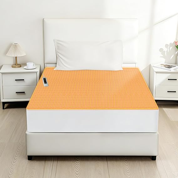 ALMAH Electric Heated Mattress Pad Twin, Memory & Preheat Functions