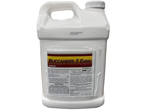 Buccaneer 5 Extra 53.8% Glyphosate Herbicide Concentrate, Grass & Weed Killer, 2.5 Gallon, Compare to Roundup
